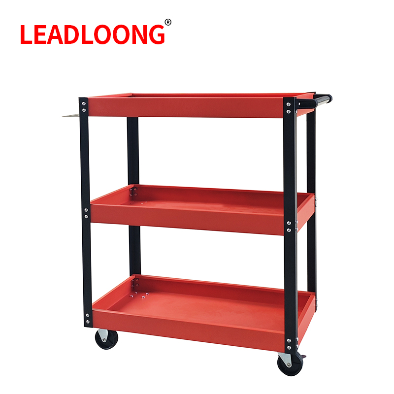 Tools Trolley For Workshop - LEADLOONG 자동차 수리 벤치 3단 롤링