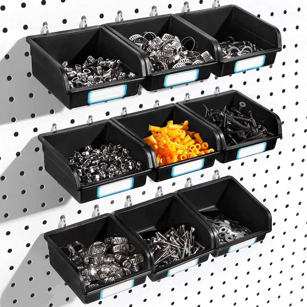1/6 세트 후크 및 라벨이 있는 페그보드 상자 작업장 - Workshop Tools Organizing 리뷰 및 가격