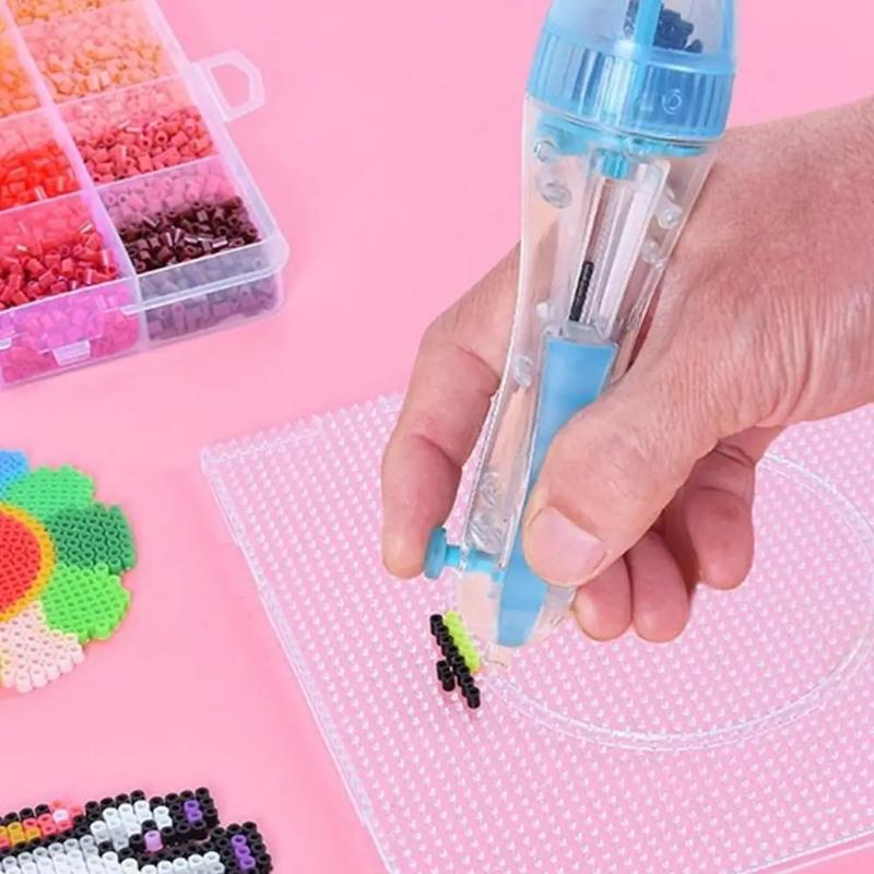 자동 프레스 업그레이드 비즈 도구 펄러 비즈 펜 DIY - Tools Workshop For Kids 리뷰 및 가격