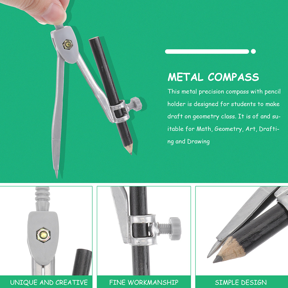 원을 그리는 데 사용되는 5개의 컴퍼스 세트, 휴대하기 - Workshop Tools Drawing 리뷰 및 가격