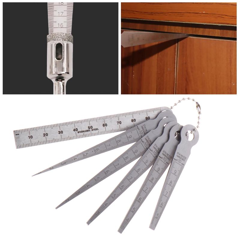 강철 테이퍼형 틈새 측정기 6개 세트, 정밀 측정 도구 - Tools Use In Workshop 리뷰 및 가격